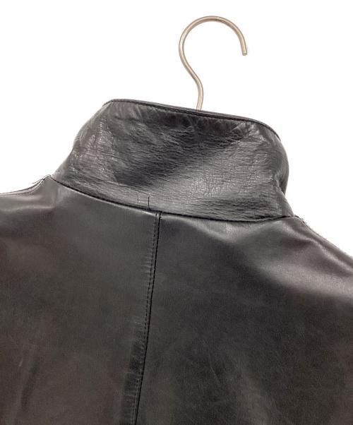 Shama（シャマ）Shama (シャマ) カウレザージャケット ブラック サイズ:42の古着・服飾アイテム