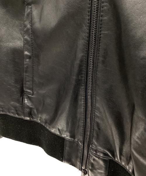 Shama（シャマ）Shama (シャマ) カウレザージャケット ブラック サイズ:42の古着・服飾アイテム