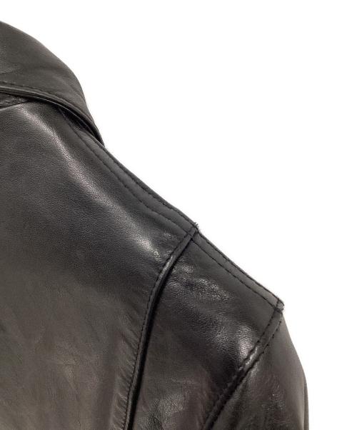 Shama（シャマ）Shama (シャマ) カウレザージャケット ブラック サイズ:42の古着・服飾アイテム
