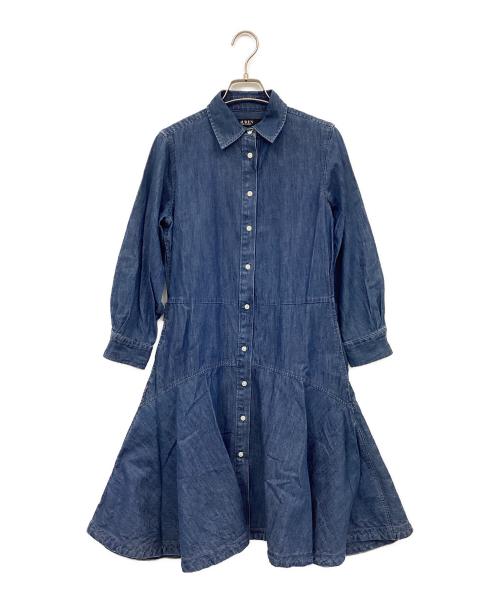 RALPH LAUREN（ラルフローレン）RALPH LAUREN (ラルフローレン) 長袖ワンピース インディゴの古着・服飾アイテム