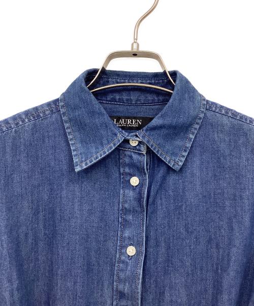 RALPH LAUREN（ラルフローレン）RALPH LAUREN (ラルフローレン) 長袖ワンピース インディゴの古着・服飾アイテム