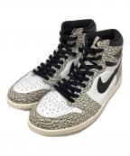 NIKEナイキ）の古着「AIR JORDAN 1 RETRO HIGH OG」｜グレー×ホワイト