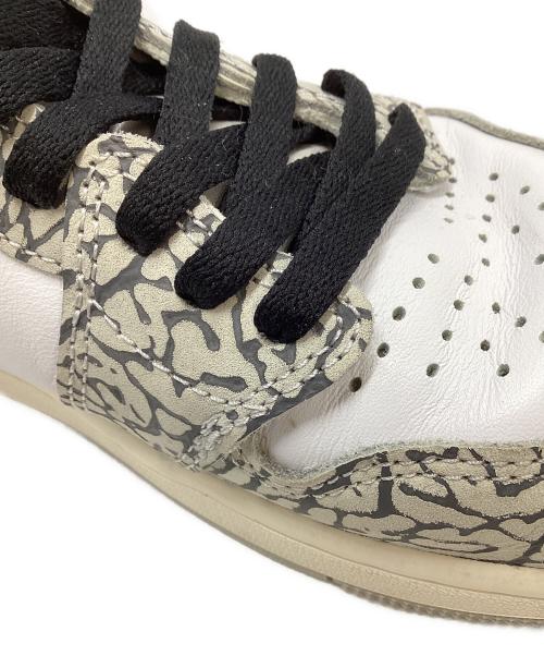 NIKE（ナイキ）NIKE (ナイキ) AIR JORDAN 1 RETRO HIGH OG グレー×ホワイト サイズ:27㎝の古着・服飾アイテム
