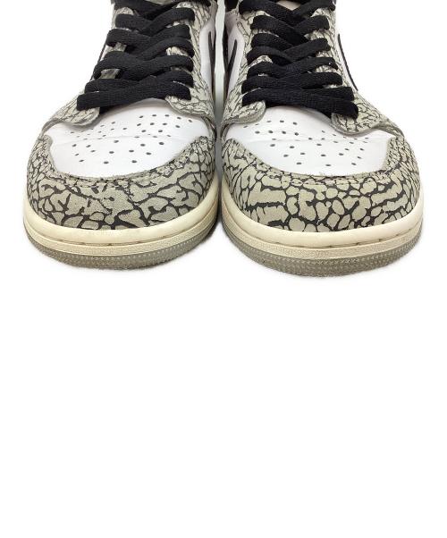 NIKE（ナイキ）NIKE (ナイキ) AIR JORDAN 1 RETRO HIGH OG グレー×ホワイト サイズ:27㎝の古着・服飾アイテム