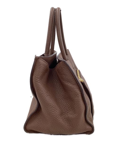 PRADA（プラダ）PRADA (プラダ) プラダ/BN2626/ヴィッテロダイノ/トートバッグ ブラウン×ゴールドの古着・服飾アイテム