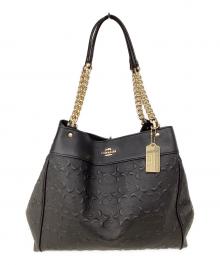 COACH（コーチ）の古着「コーチ/F49336/ハンドバッグ」｜ブラック×ゴールド