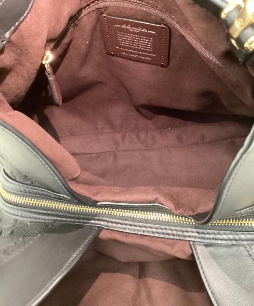 COACH（コーチ）COACH (コーチ) コーチ/F49336/ハンドバッグ ブラック×ゴールドの古着・服飾アイテム
