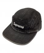 SUPREMEシュプリーム）の古着「Washed Chino Twill Camp Cap」｜ブラック