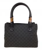 GUCCIグッチ）の古着「グッチ/バンブー/112526/ハンドバッグ」｜ブラック