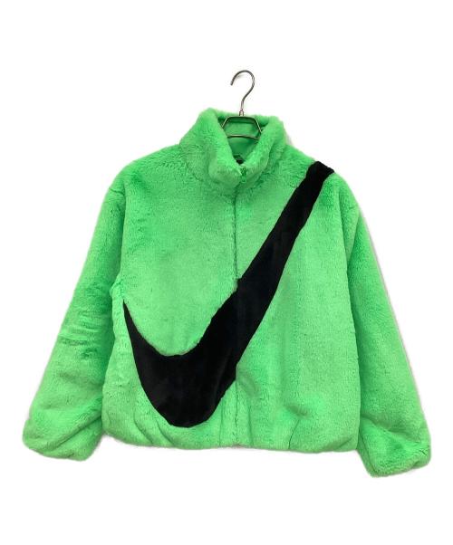 NIKE（ナイキ）NIKE (ナイキ) FAUX FUR JACKET グリーン サイズ:Mの古着・服飾アイテム