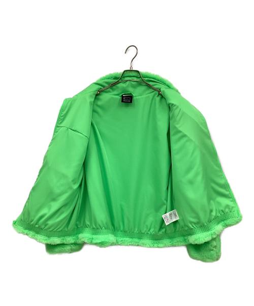 NIKE（ナイキ）NIKE (ナイキ) FAUX FUR JACKET グリーン サイズ:Mの古着・服飾アイテム