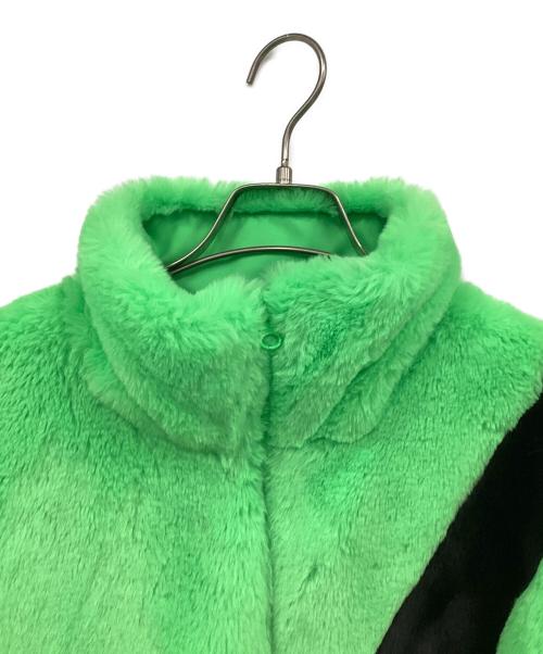 NIKE（ナイキ）NIKE (ナイキ) FAUX FUR JACKET グリーン サイズ:Mの古着・服飾アイテム