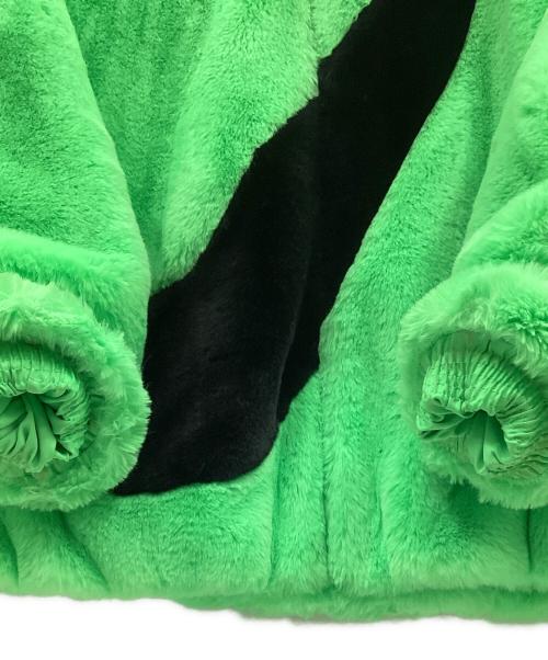 NIKE（ナイキ）NIKE (ナイキ) FAUX FUR JACKET グリーン サイズ:Mの古着・服飾アイテム