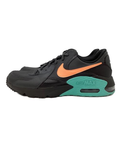 NIKE（ナイキ）NIKE (ナイキ) AIRMAX EXCEE LEATHER ブラック×グリーン サイズ:26㎝の古着・服飾アイテム