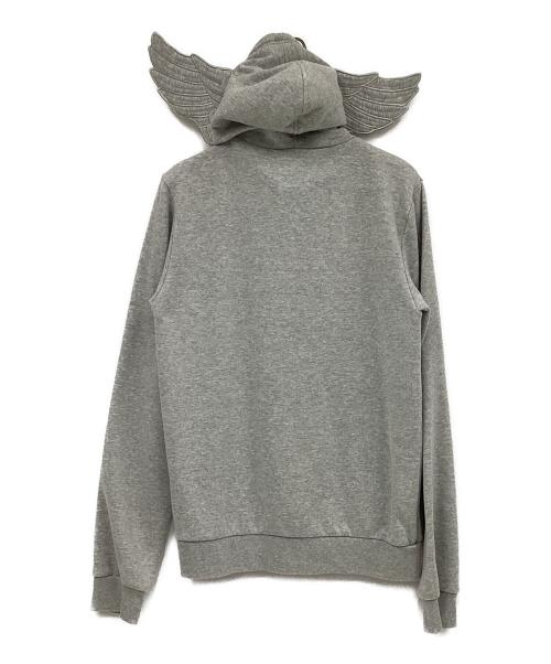 adidas（アディダス）adidas (アディダス) JEREMY SCOTT (ジェレミー スコット) ジップパーカー グレー サイズ:Mの古着・服飾アイテム