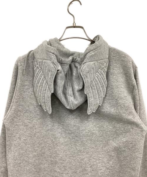 adidas（アディダス）adidas (アディダス) JEREMY SCOTT (ジェレミー スコット) ジップパーカー グレー サイズ:Mの古着・服飾アイテム