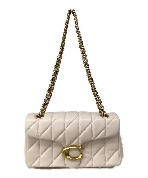 COACH（コーチ）COACH (コーチ) ショルダーキルティングバッグ/コーチ/タビー26/CP150/ アイボリー×ゴールド 未使用品の古着・服飾アイテム