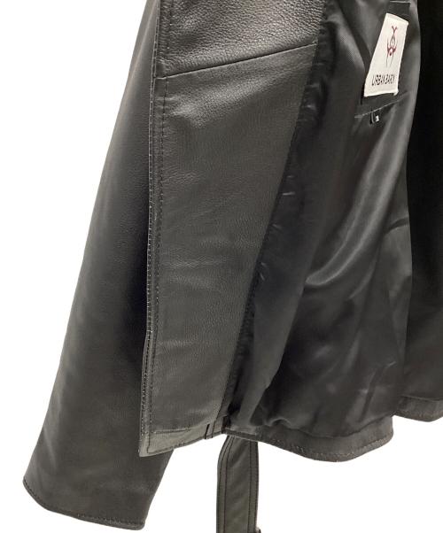 URBAN BARON（アーバンバロン）URBAN BARON (アーバンバロン) レザーライダースジャケット ブラック サイズ:3XLの古着・服飾アイテム