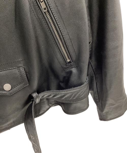 URBAN BARON（アーバンバロン）URBAN BARON (アーバンバロン) レザーライダースジャケット ブラック サイズ:3XLの古着・服飾アイテム