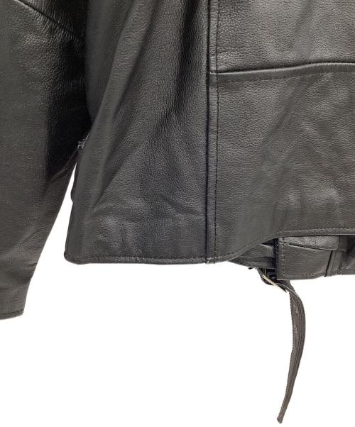URBAN BARON（アーバンバロン）URBAN BARON (アーバンバロン) レザーライダースジャケット ブラック サイズ:3XLの古着・服飾アイテム