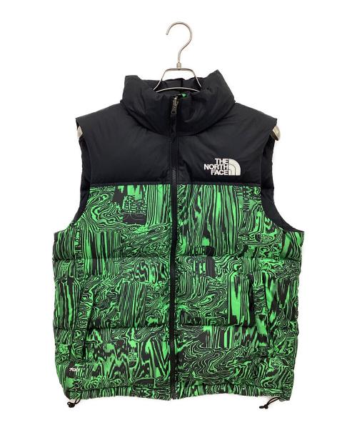 THE NORTH FACE（ザ ノース フェイス）THE NORTH FACE (ザ ノース フェイス) ダウンベスト グリーン×ブラック サイズ:Mの古着・服飾アイテム