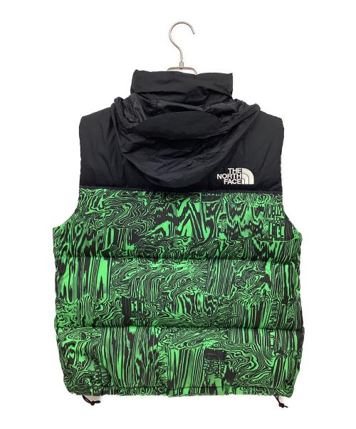 THE NORTH FACE（ザ ノース フェイス）THE NORTH FACE (ザ ノース フェイス) ダウンベスト グリーン×ブラック サイズ:Mの古着・服飾アイテム