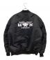 A BATHING APE (アベイシングエイプ) MA-1ジャケット ブラック×オレンジ サイズ:2XL：15000円