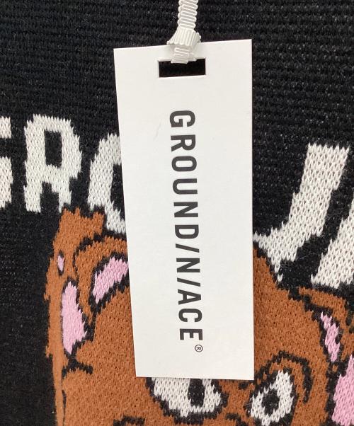 GROUND/N/ACE（グランダンエース）GROUND/N/ACE (グランダンエース) 厚手ニット ブラック サイズ:L 未使用品の古着・服飾アイテム