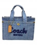 COACHコーチ）の古着「コーチ/CR659/トートバッグ」｜インディゴ