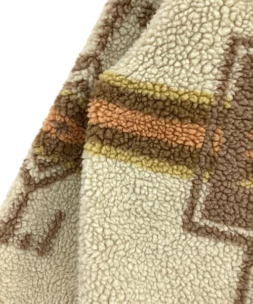 PENDLETON（ペンドルトン）PENDLETON (ペンドルトン) BAYFLOW (ベイフロー) ボアジャケット ベージュ×ブラウン サイズ:3の古着・服飾アイテム