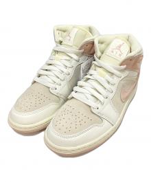 NIKE（ナイキ）の古着「Air Jordan 1 Mid SE Women's」｜ピンク×ホワイト