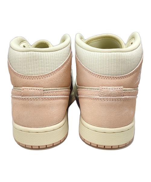 NIKE（ナイキ）NIKE (ナイキ) Air Jordan 1 Mid SE Women's ピンク×ホワイト サイズ:24.5㎝ 未使用品の古着・服飾アイテム