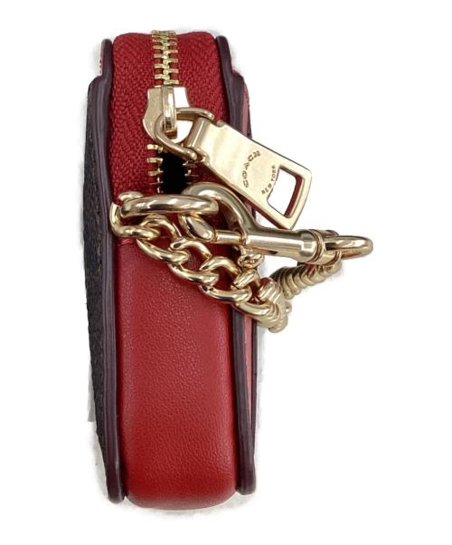 COACH（コーチ）COACH (コーチ) コーチ/CW883/コインケース ブラウン×レッドの古着・服飾アイテム