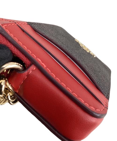 COACH（コーチ）COACH (コーチ) コーチ/CW883/コインケース ブラウン×レッドの古着・服飾アイテム