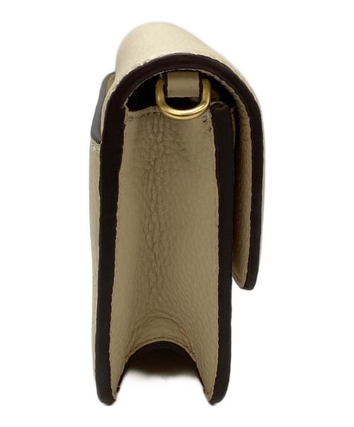 TORY BURCH（トリーバーチ）TORY BURCH (トリーバーチ) トリーバーチ/141012/チェーンショルダーバッグ ベージュ×ゴールドの古着・服飾アイテム