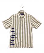POLO RALPH LAURENポロ・ラルフローレン）の古着「半袖シャツ」｜ホワイト×ベージュ