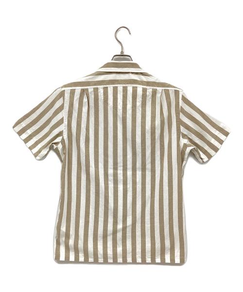 POLO RALPH LAUREN（ポロ・ラルフローレン）POLO RALPH LAUREN (ポロ・ラルフローレン) 半袖シャツ ホワイト×ベージュ サイズ:SP　の古着・服飾アイテム