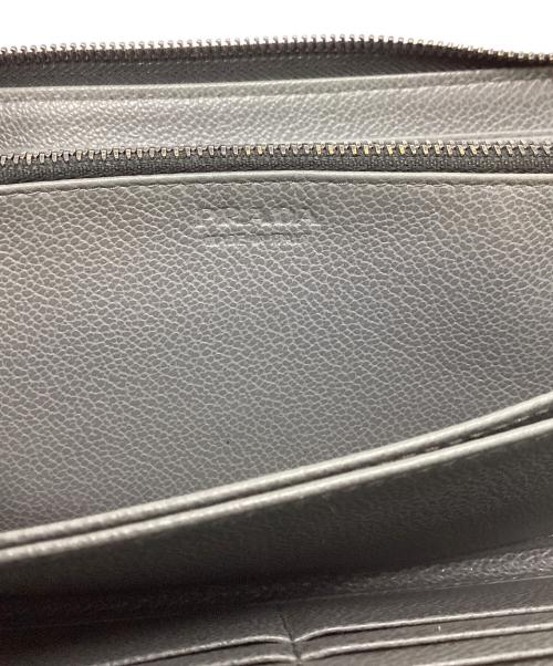 PRADA（プラダ）PRADA (プラダ) プラダ/ラウンドファスナー長財布 ブラックの古着・服飾アイテム
