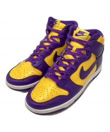NIKE（ナイキ）の古着「ハイカットスニーカー」｜イエロー×パープル