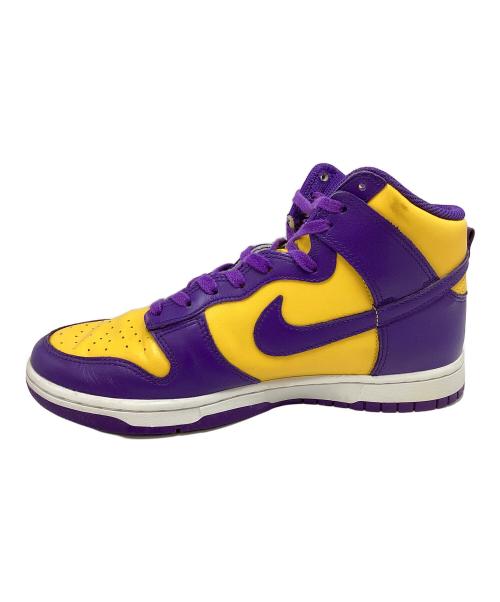 NIKE（ナイキ）NIKE (ナイキ) ハイカットスニーカー イエロー×パープル サイズ:27㎝の古着・服飾アイテム