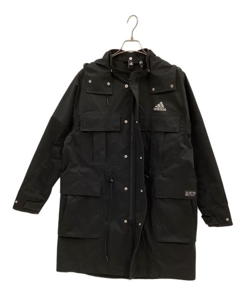 adidas（アディダス）adidas (アディダス) ロングコート ブラック サイズ:Lの古着・服飾アイテム