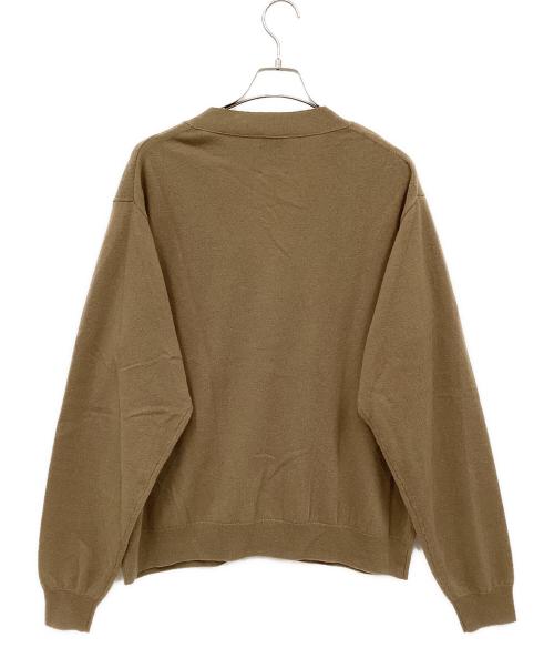 DANTON（ダントン）DANTON (ダントン) ラムウールVネックカーディガン ブラウン サイズ:42の古着・服飾アイテム