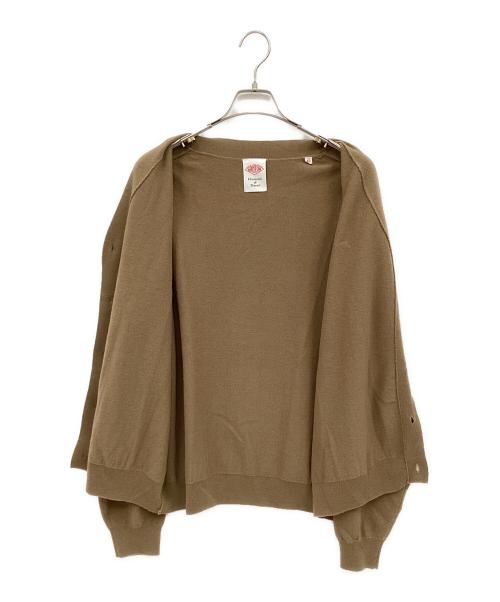 DANTON（ダントン）DANTON (ダントン) ラムウールVネックカーディガン ブラウン サイズ:42の古着・服飾アイテム