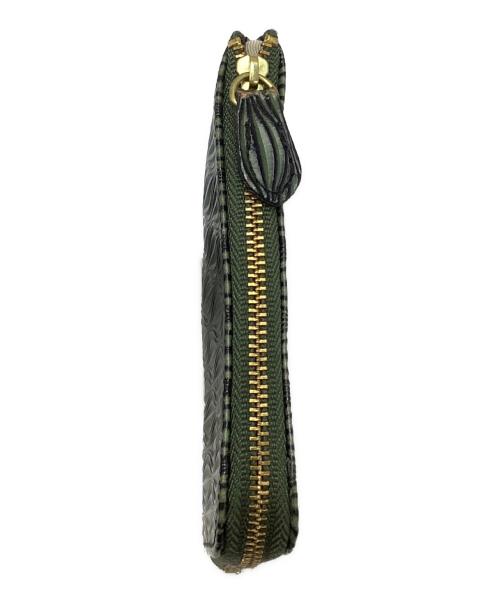 sot（ソット）sot (ソット) ソット/ミニウォレット ブラック×グリーンの古着・服飾アイテム