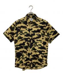 A BATHING APE（アベイシングエイプ）の古着「半袖シャツ」｜ブラウン×グリーン×ブラック
