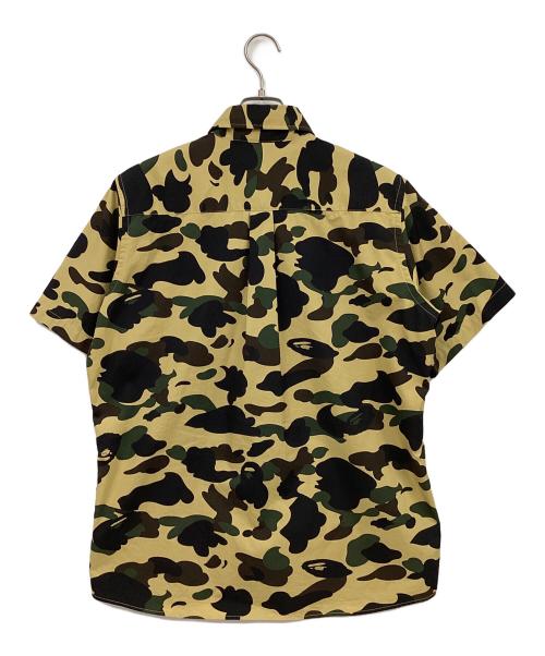 A BATHING APE（アベイシングエイプ）A BATHING APE (アベイシングエイプ) 半袖シャツ ブラウン×グリーン×ブラック サイズ:XLの古着・服飾アイテム