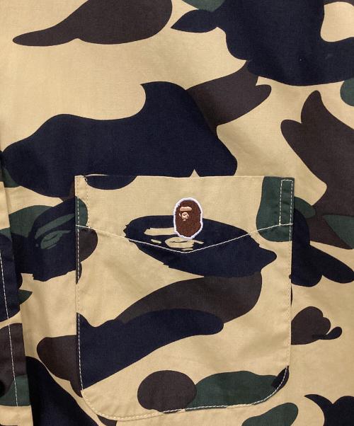 A BATHING APE（アベイシングエイプ）A BATHING APE (アベイシングエイプ) 半袖シャツ ブラウン×グリーン×ブラック サイズ:XLの古着・服飾アイテム