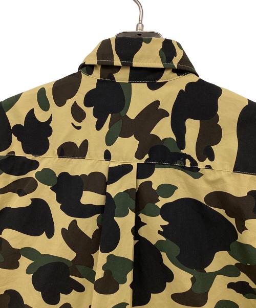 A BATHING APE（アベイシングエイプ）A BATHING APE (アベイシングエイプ) 半袖シャツ ブラウン×グリーン×ブラック サイズ:XLの古着・服飾アイテム