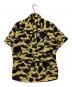 A BATHING APE (アベイシングエイプ) 半袖シャツ ブラウン×グリーン×ブラック サイズ:XL：10000円