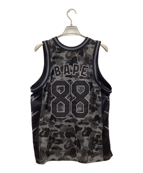 A BATHING APE（アベイシングエイプ）A BATHING APE (アベイシングエイプ) ユニフォーム グレー×ブラック サイズ:Lの古着・服飾アイテム